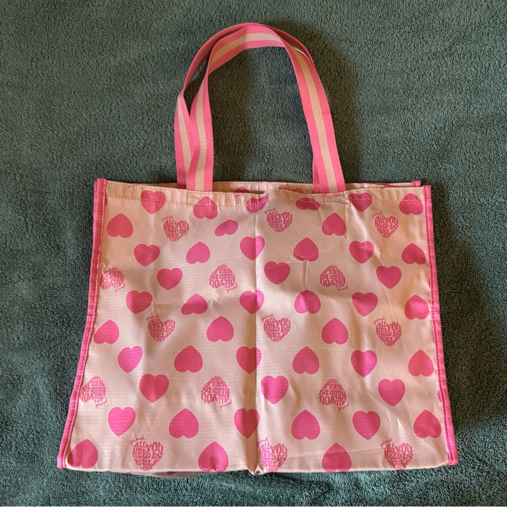 PINK Victoria's Secret Pink Heart Tote Bag